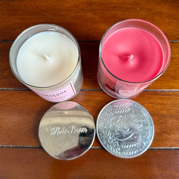 NEW 2-Pc Single Wick Candles Champagne Toast & Champagne Apple Honey BBW - Picture 2 of 3